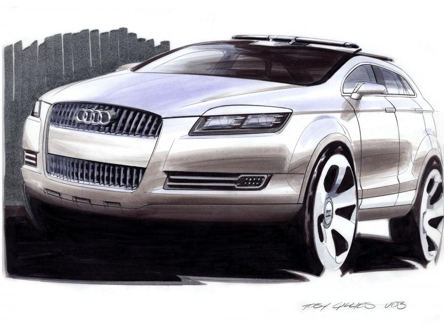 Эскиз Audi Pikes Peak Quattro Concept 2003 года  (фото 8 из 23)